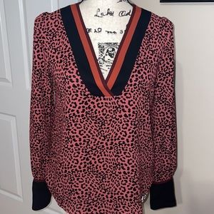 Gorgeous animal, print blouse new top dressy